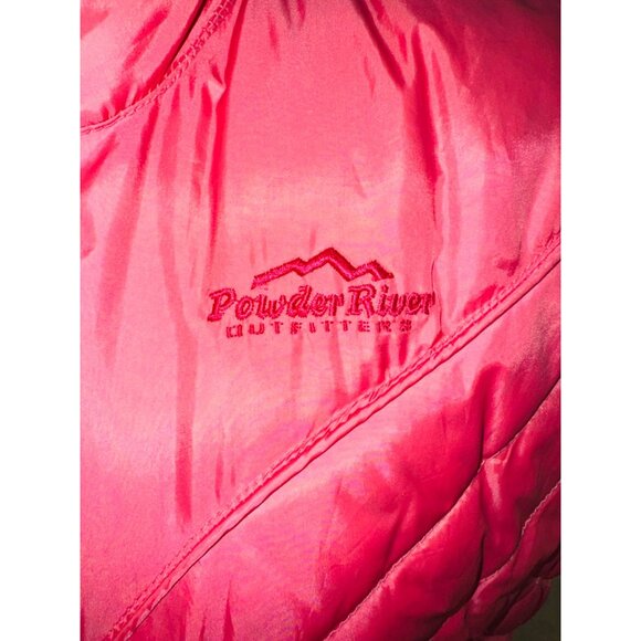 Powder River Outfitters Womens Quilted Pink Vest L Polyester Nylon Down Feather - Picture 8 of 12